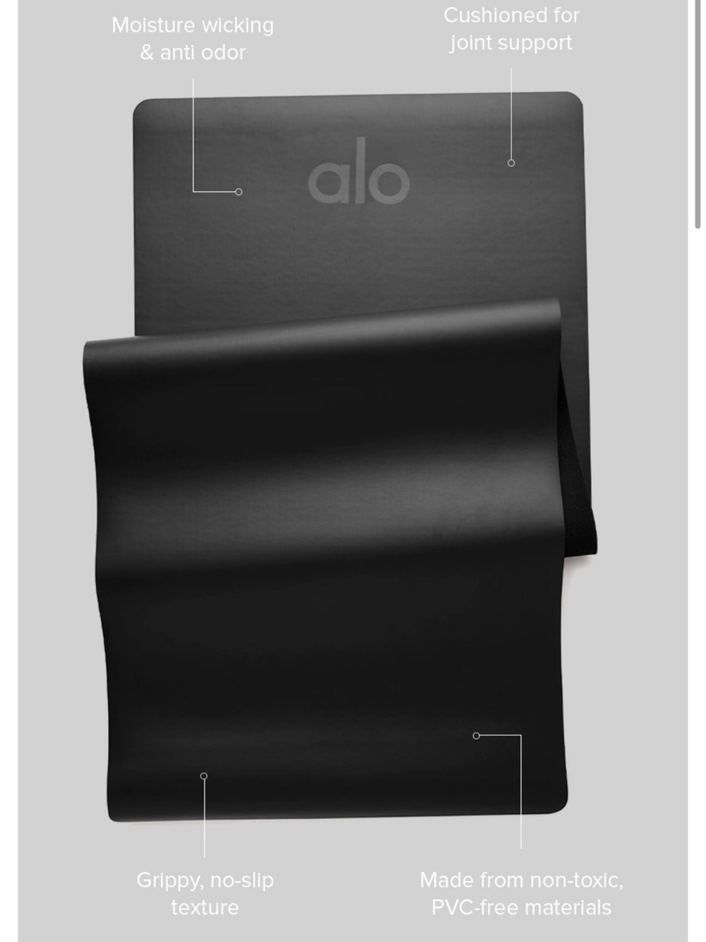 Alo Warrior Yoga Mat and Yoga Block